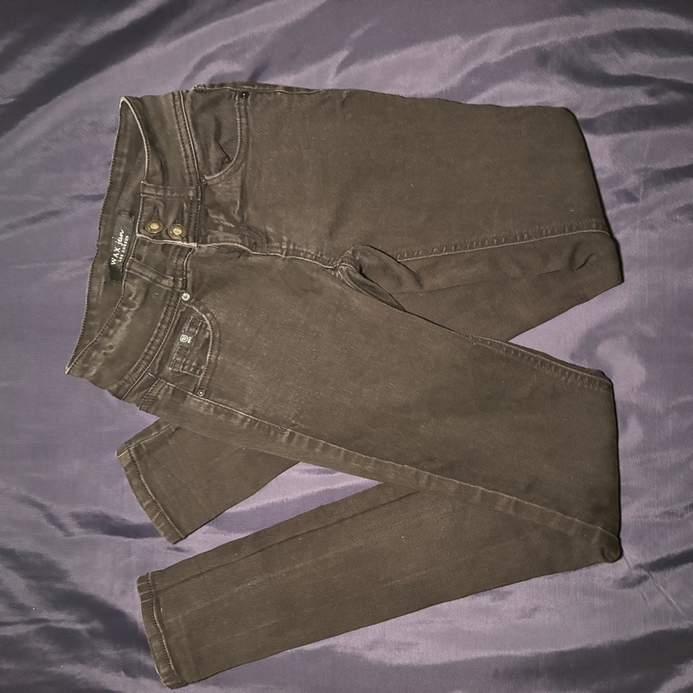 Wax Jean Black Skinny Jeans